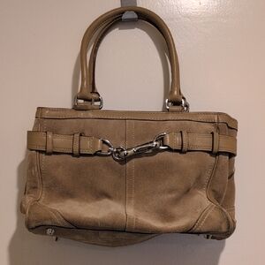 Coach Tan Leather Shoulder Bag